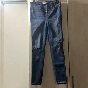 Madewell high rise ankle jeans - size 27